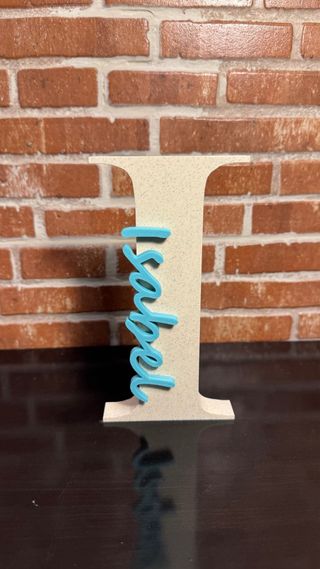 Letras decorativas personalizadas