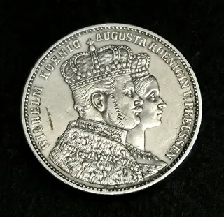 PLATA PRUSIA, IMPERIO ALEMÁN 1861 1T