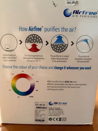 Purificador Aire Airfree Iris 40