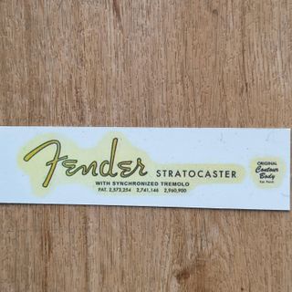 #20#Decal Fender Stratocaster 50-60´s