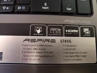 Portátil Acer Aspire 5741 para piezas