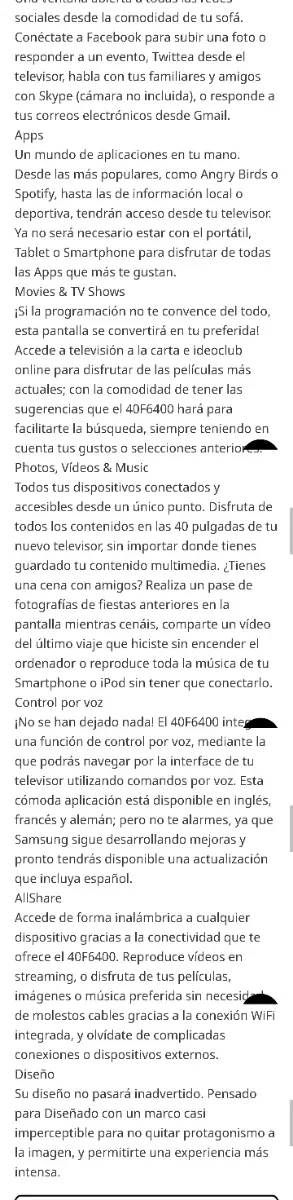 TV Samsung LED 40 Smart TV Wifi 3D