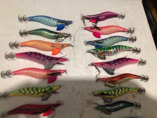 Lote señuelos pesca calamar