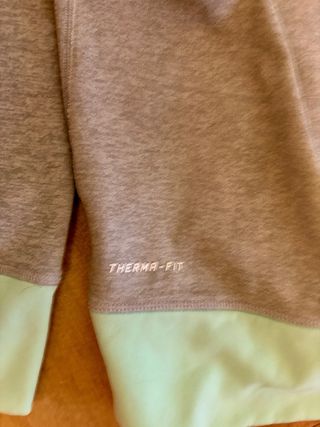 Sudadera Nike Therma-FIT Gris/Menta Talla M