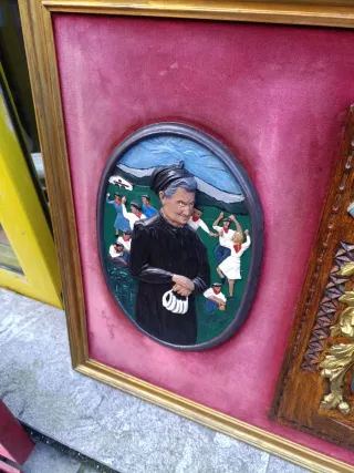 Cuadro Euskalerria Escudo y Figuras