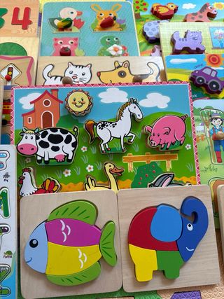 Puzzles de madera educativos