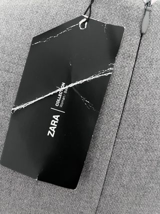 Abito Zara Collection Smanicato Grigio