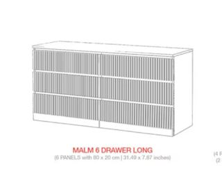 Revestimiento Cajones Cómoda Malm Ikea