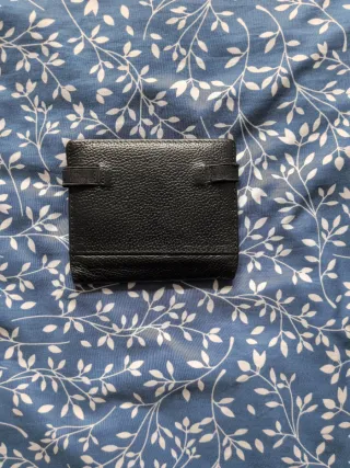 Cartera de hombre negra de cuero