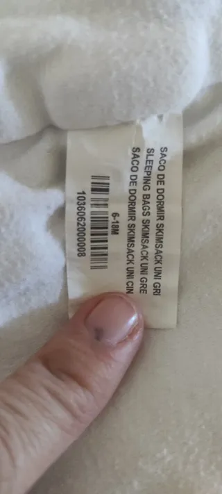 Saco dormir bebé 6-18 meses