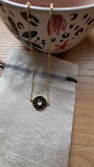 Collar Bimba y Lola negro y dorado