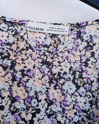 Vestido floral Pull&Bear Talla XS