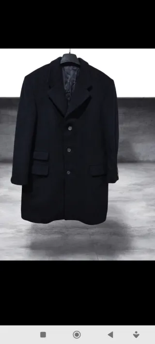 Cappotto Pura Lana Vergine Nero