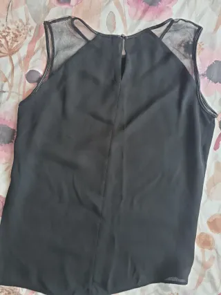 Blusa negra Mango Suit T.S