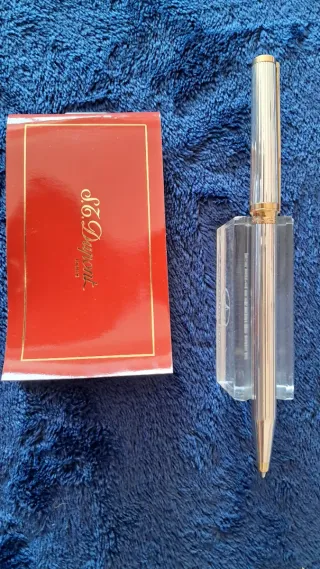 Bolígrafo Dupont Plata y Oro