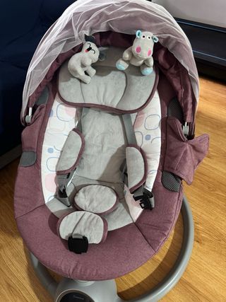Hamaca eléctrica bebé con música