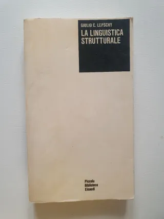 La linguistica strutturale - manuale 1966