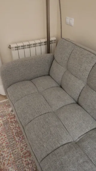 Sofá Cama Gris Tela