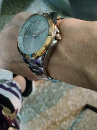 Reloj Mujer Oro y Plata
