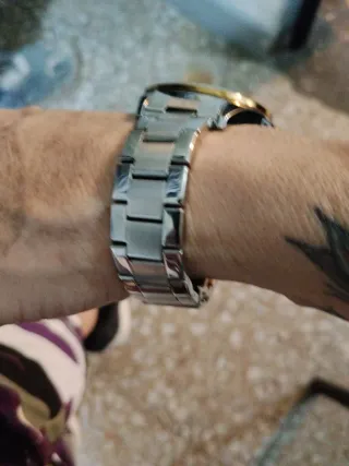 Reloj Mujer Oro y Plata