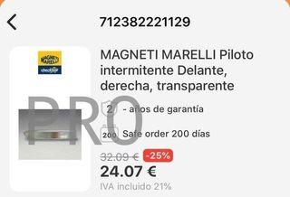 Piloto opel movano derecho nuevo