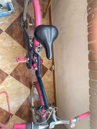 Bicicleta infantil BTWIN rosa y azul