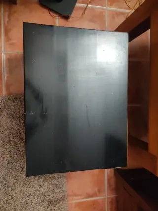 2 Mesas Centro Madera Negra y Marrón