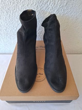 Botines Pons Quintana Ante Negros Talla 38