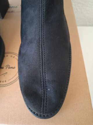 Botines Pons Quintana Ante Negros Talla 38