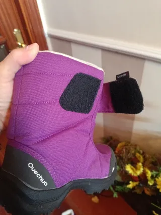 Botas de niña para nieve Quechua Moradas. Talla 31
