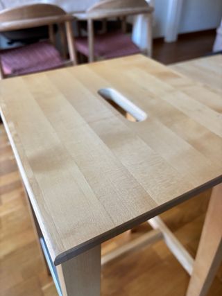 Taburete alto de madera 74cm