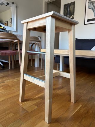 Taburete alto de madera 74cm