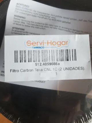 Filtros carbón campana extractora