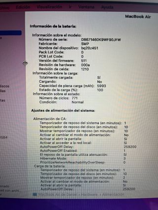 MacBook Air 13” del 2015 Plateado