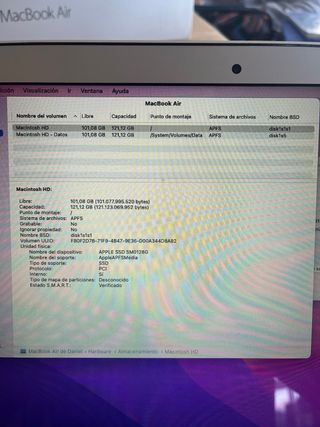 MacBook Air 13” del 2015 Plateado