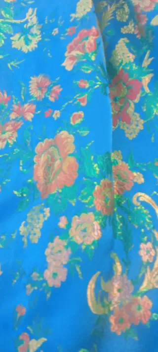 Falda fallera niña floral azul