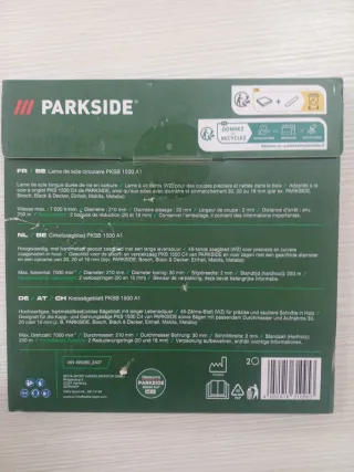 Lama sega circolare Parkside 210mm