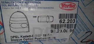 piloto opel kadet izquierdo yorka