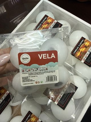 Velas flotantes blancas (paquete de 11 unidades)