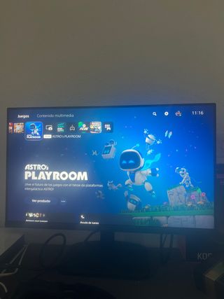 Monitor Negro y Azul