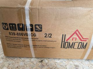 Sofá Chaise Longue HOMCOM Gris 186cm