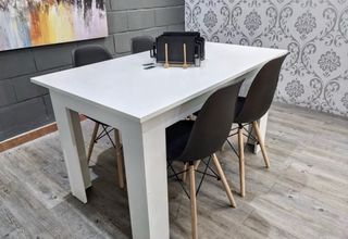 Mesa + 4 Sillas Nòrdicas / Mesas de Comedor Madera