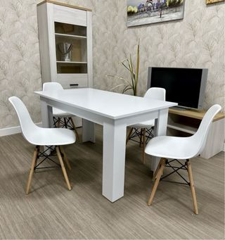 Mesa + 4 Sillas Nòrdicas / Mesas de Comedor Madera