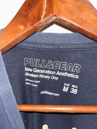 Camiseta Pull & Bear Azul oscuro