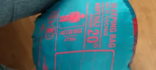 Saco dormir infantil azul con estampado