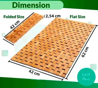 Alfombra de bambú antideslizante