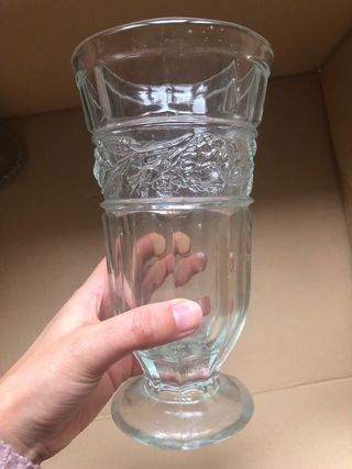 2 Jarrones de cristal tallado