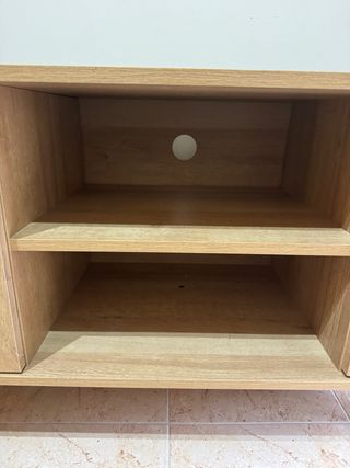 Mueble Bajo Madera y Caña 120cm