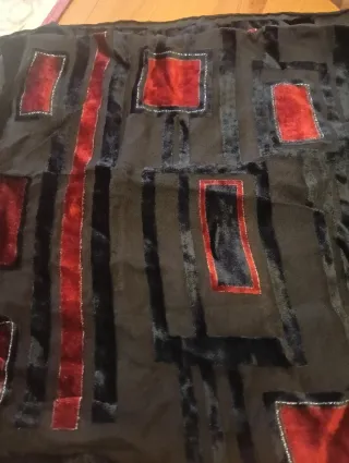 Bufanda de seda y terciopelo