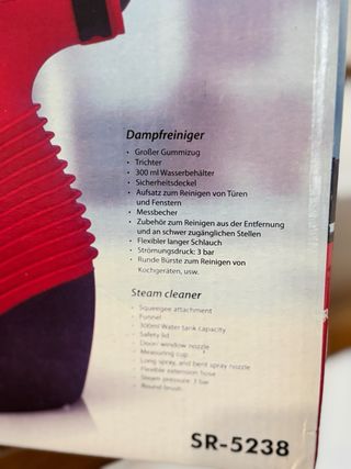 Limpiador a vapor Tristar SR-5238